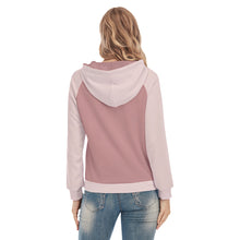 Load image into Gallery viewer, All-Over Print Women&#39;s Raglan Sleeve Hoodie With Zipper Closure
